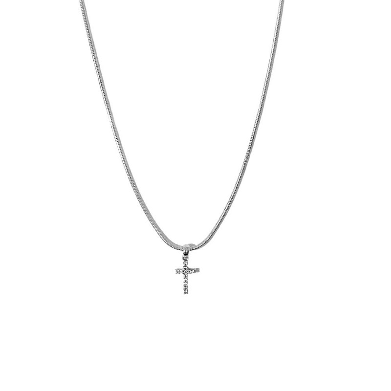 CROSS NECKLACE - SILVER