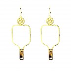 PICKLEBALL EARRINGS - SILVER 