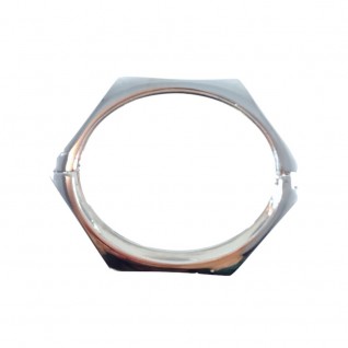 TEXTURE BRACELET CUFF - SILVER 