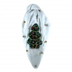 CHRISTMAS TREE KNOT HEADBAND - WHITE 