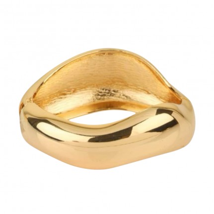 METAL HINGE CUFF - GOLD 