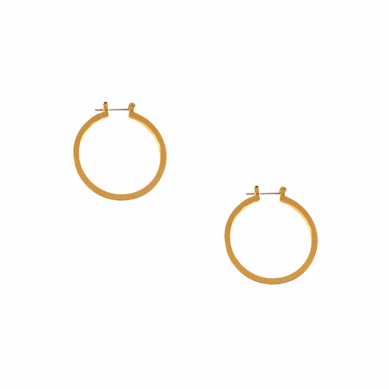 THICK GOLD HOOPS 