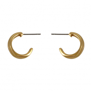 GOLD DIPPED MINI OPEN HOOP EARRINGS 