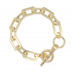 CHAIN LINK THICK BRACELET - GOLD