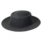 SMALL BOATER HAT - BLACK