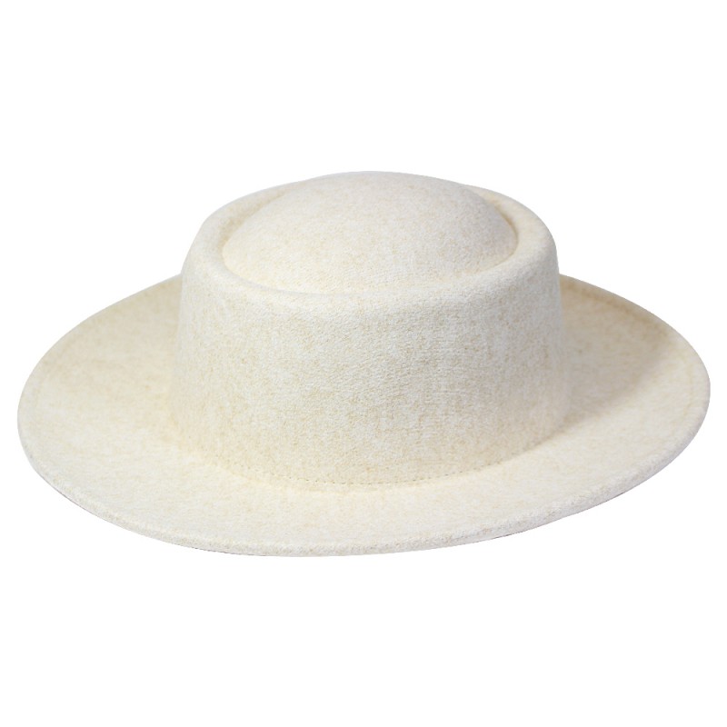 SMALL BOATER HAT - IVORY