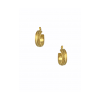 SMALL PATTERN HOOP EARRINGS - GOLD