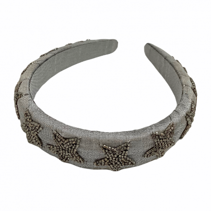 Graceful Beaded Star Mesh Headband
