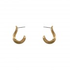 OPEN HOOP EARRINGS - GOLD 