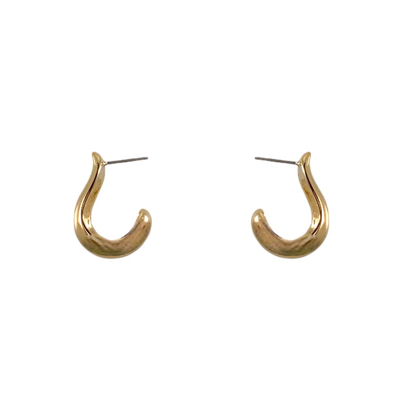 OPEN HOOP EARRINGS - GOLD 