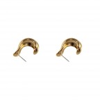 OPEN HOOP EARRINGS - GOLD 