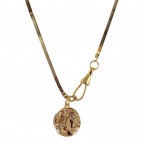 PENDANT COIN NECKLACE - SNAKE CHAIN 