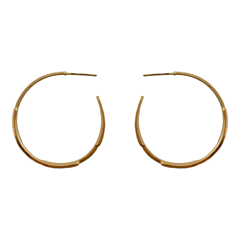 HOOP EARRINGS - MINI RETRO - GOLD 