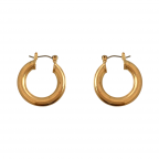 HOOP EARRINGS - GOLD SMALL ROUNDED
