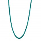 ENAMEL CHAIN NECKLACE - TURQUOISE