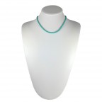 ENAMEL CHAIN NECKLACE - TURQUOISE