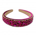 GEM HEADBAND - HOT PINK