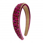 GEM HEADBAND - HOT PINK