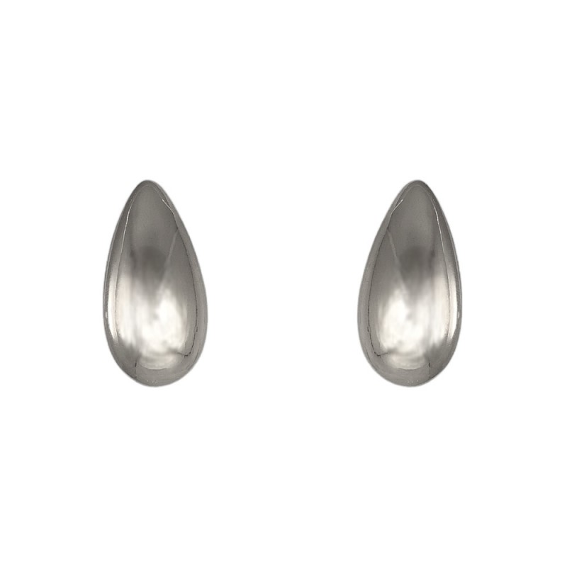 SILVER EARRINGS  - DROPLET 