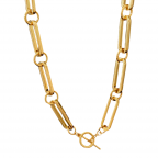 LINK THICK NECKLACCE - GOLD