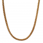 RETRO TWIST CHAIN NECKLACE - GOLD 