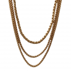 GOLD LAYERED LINK CHAIN NECKLACE