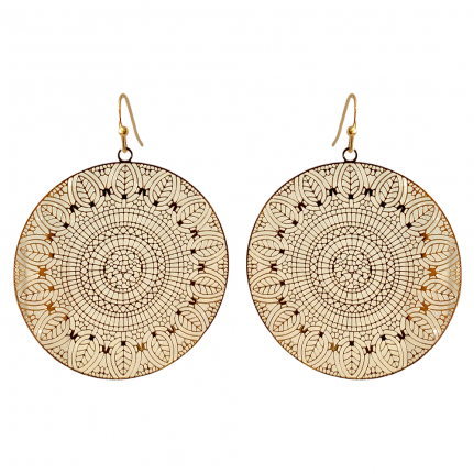 FILIGREE THIN DROP EARRINGS - GOLD