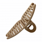 ACRYLIC MATTE CURVED HAIR CLAW CLIP - MAUVE