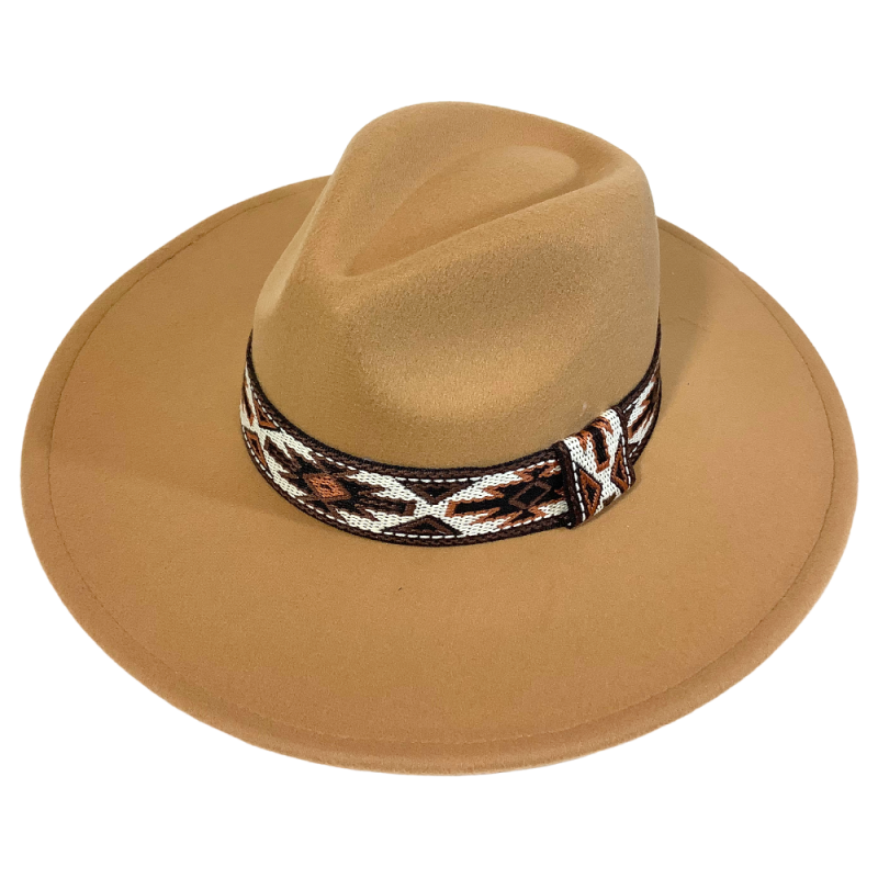 RANCHER HAT WITH RETRO BAND - TAUPE