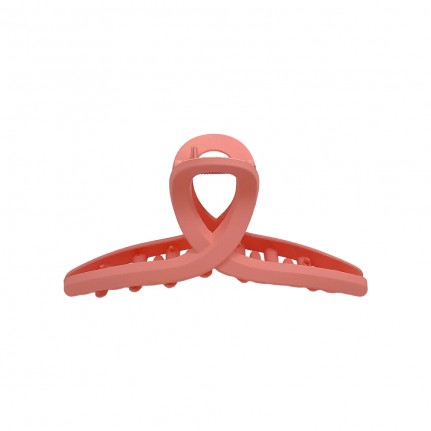 ACRYLIC MATTE CURVED HAIR CLAW CLIP - PINK