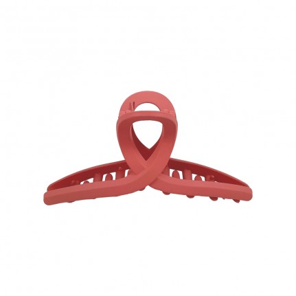 ACRYLIC MATTE CURVED HAIR CLAW CLIP - MAUVE