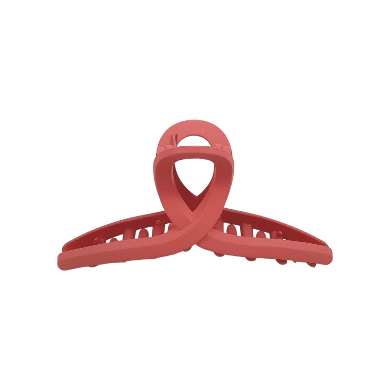 ACRYLIC MATTE CURVED HAIR CLAW CLIP - MAUVE