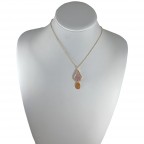 PENDANT CRYSTAL NECKLACE - LAVENDER