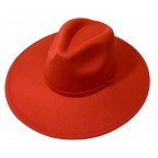 RANCHER HAT WITH MATCHING BAND - RUST ORANGE