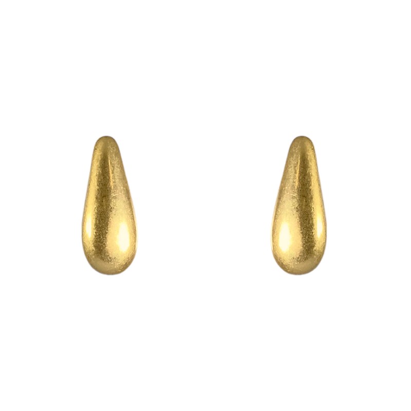 GOLD DIPPED TEARDROP INSPIRED EARRINGS - VINTAGE GOLD 