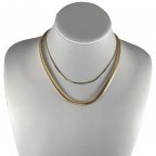 LAYERED SNAKE NECKLACE - GOLD 