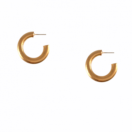 MATTE MINI HOOPS - GOLD