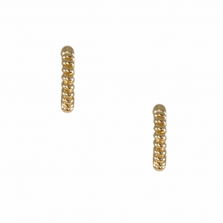 TEXTURED HOOPS - GOLD