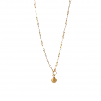 GOLD BALL PENDANT NECKLACE 