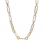 SHORT LINK CHAIN NECKLACE - GOLD