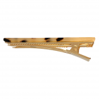 ACRYLIC HAIR CLIP - CREAM TORTOISE SHELL 